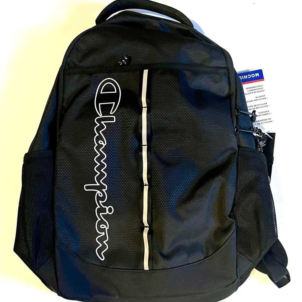 NEW Champion 18” Unisex Center Backpack - Black